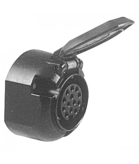Connecteur remorque 13 plots - socle - plastique