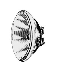 Ampoule étanche 24 V 50 W 110 mm rayé -