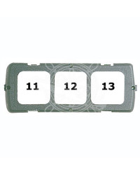 Kit pour montage triple gris foncé -