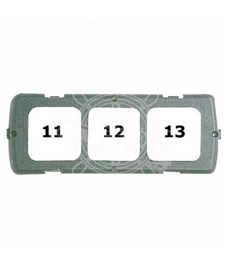 Kit pour montage triple gris foncé -