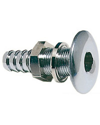 Passe-coque laiton chromé pompe de cale 15 mm -