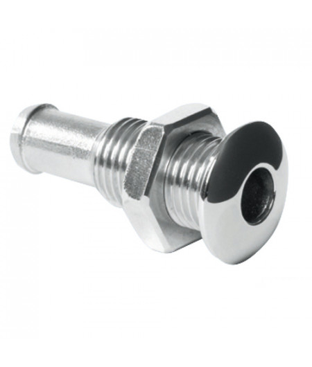 Mini passe-coque AISI 316 bombée 1/4'' -