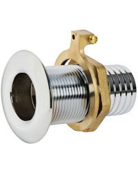 Passe-coques laiton chromé 1/2'' x 19 mm -