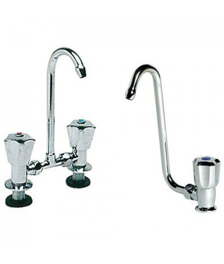 Robinet mélangeur articulé laiton chromé froid -