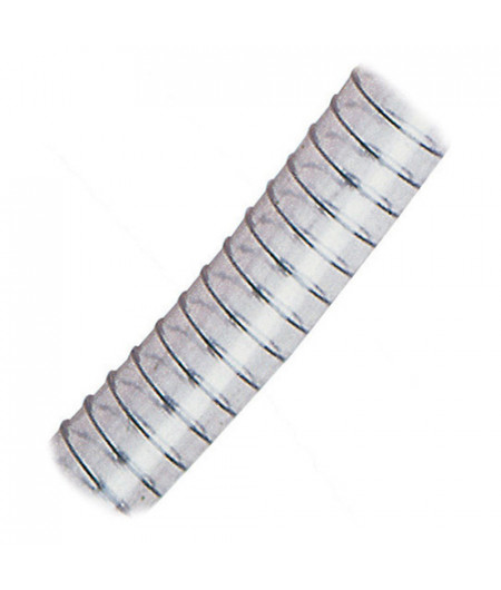 Tuyau PVC avec spirale acier - 18 x 25 mm - Bobine de 60 M