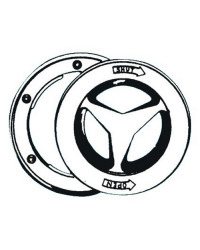 Bouchon inspection polypropylène blanc 204 mm -