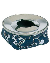 Cendrier acier inox bleu -