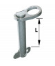 Goupille languette arrêt AISI 316 40 mm Ø 6 mm B -