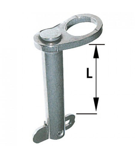 Goupille languette arrêt AISI 316 30 mm Ø 10 mm B -