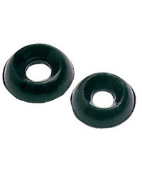 Rondelle cuvette bombée noir 5 mm - Lot de 100