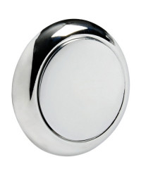 Pommeau + bague Rond ABS chromé -