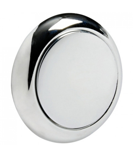 Pommeau + bague Rond ABS chromé -