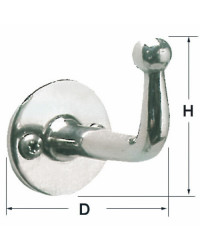 Crochet inox poli 47x27 mm -