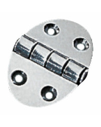Charnière ovale 35x51 mm avec goujons 1,5 mm -
