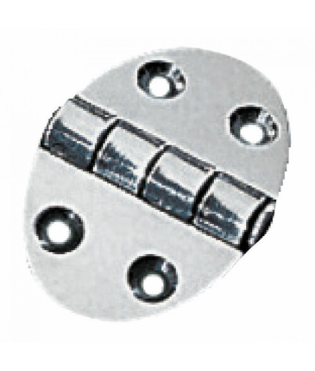 Charnière ovale 35x51 mm avec goujons 1,5 mm -