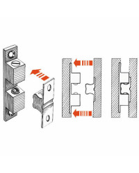 Cliquet porte sphères 49x10 mm -