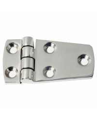 Charnière saillante AISI316 poli miroir 74x39 mm -