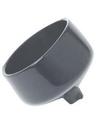 Raccord evacuation eau PVC ovale p. porte-canne -