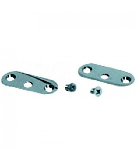Kit fixation main-courante 2 platines + 2 vis -