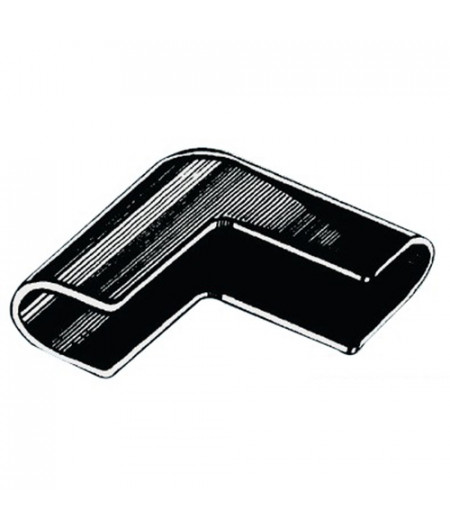 Terminal angle 90° noir -