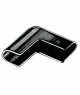 Terminal angle 90° noir -