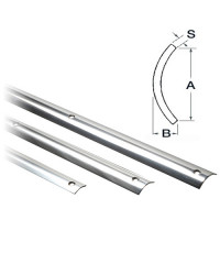 Défenses de quai inox - profil 20 3m evasé - Longueur de 3 M