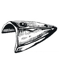 Terminal à jumeler en laiton chromé -