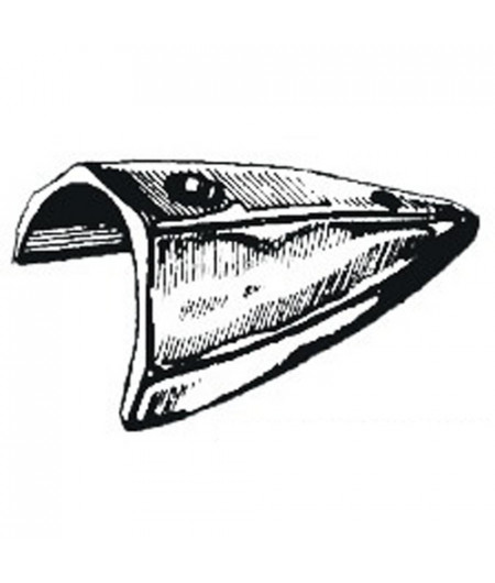 Terminal à jumeler en laiton chromé -