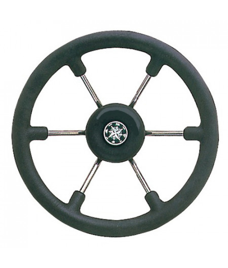 Barre à roue inox noir 400 mm -