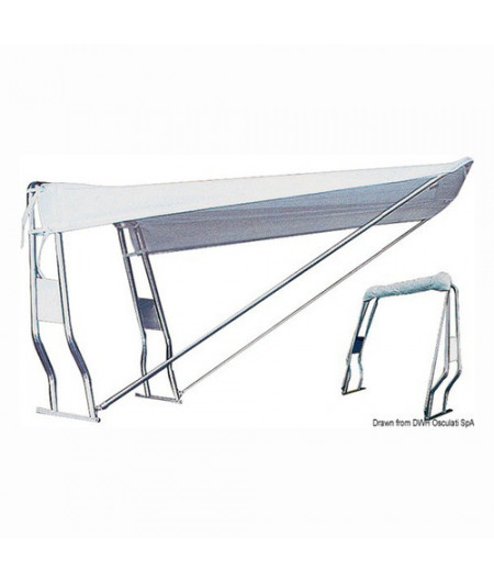 Taud télescopique blanc 130 x 150 cm -