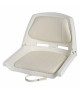 Siège polyéyhylène blanc avec dossier rabattable -