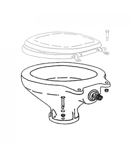 Porcelaine de rechange Luxury Low pour WC -
