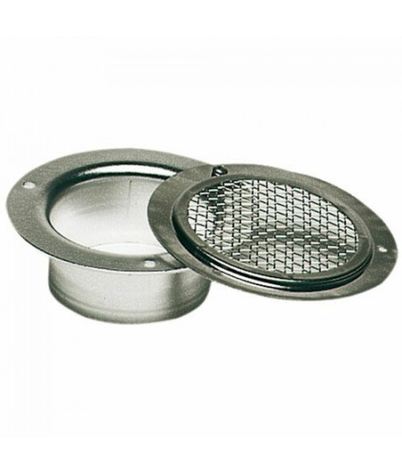 Grille inox entrée/sortie air 58 mm -