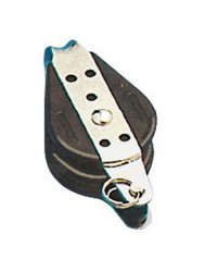 Poulie sur billes simple fixe avec ringot 8x28mm -