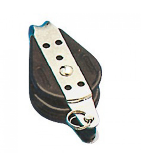 Poulie sur billes simple fixe avec ringot 8x28mm -