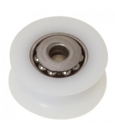 Poulie en Delrin billes inox 20 mm Ø 8 -