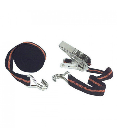 Sangle à cliquet inox - 25 mm - 6 mètres