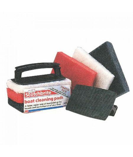 3M Scotch-Brite Cleaning System blanc - Lot de 10