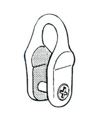 Manille p. coulisseau à vis modèle long - Lot de 10