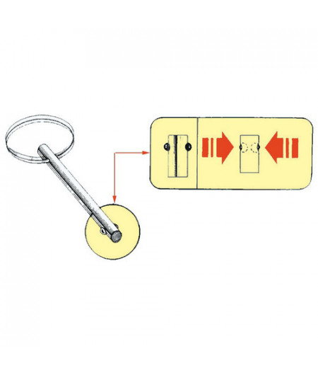 Goupille à blocage inox 6x25 mm - Lot de 10