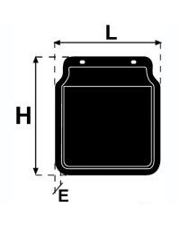Bavettes de garde-boue 200 mm -