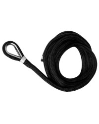 Ligne amarrage noir avec épissure 20 mm x 12 m -