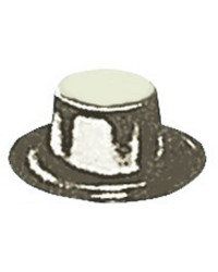 Oeillet à sertir en laiton - 14 mm - Blister de 10