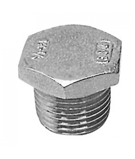 Bouchon mâle inox 1/2'' -