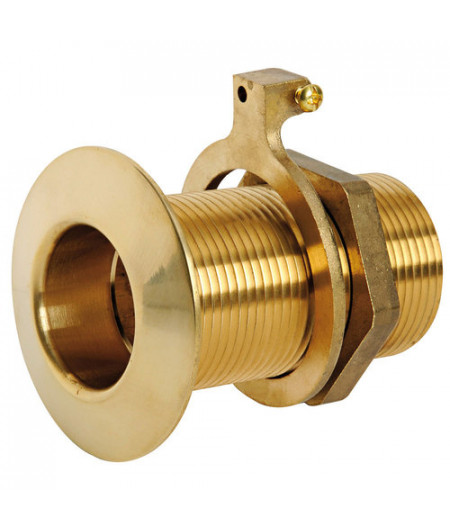 Passe-coque bord bas laiton jaune 3/8'' -