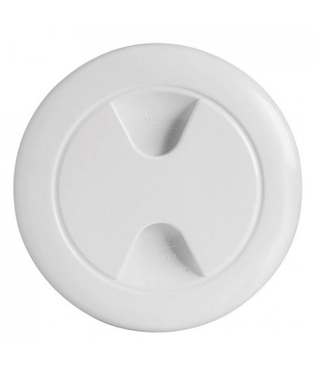 Bouchon inspection polypropylène blanc 102 mm -