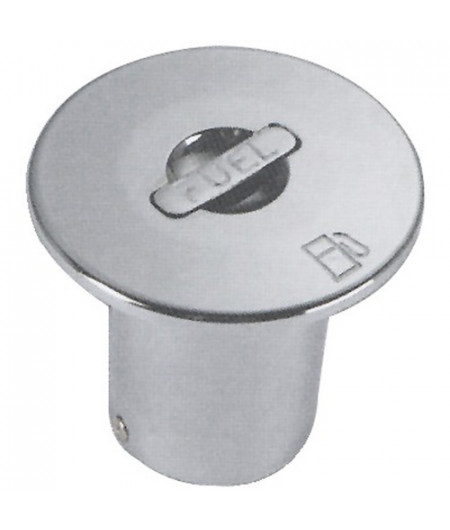 Bouchon incliné 30° laiton chromé FUEL 50 mm -