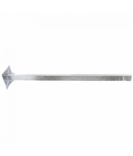 Poteau en acier zingué hauteur 160 cm -