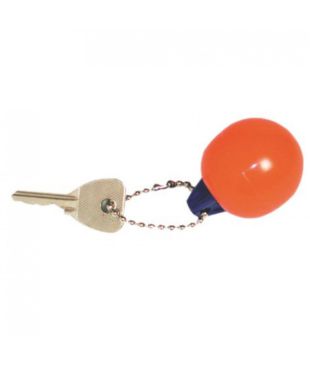 Porteclés pare-battage sphérique rouge/bleu -