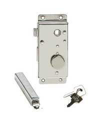 Serrure laiton chromé droite interne 20 mm